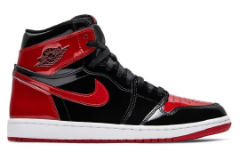 〈Nike ナイキ〉「Air Jordan 1 Retro High OG」／Patent Bred