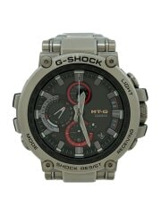 画像：ソーラー腕時計・G-SHOCK/アナログ/ステンレス/BLK/SLV