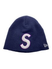 画像：23SS/New Era S Logo Beanie/毛玉有り/アクリル/ネイビー/メンズ