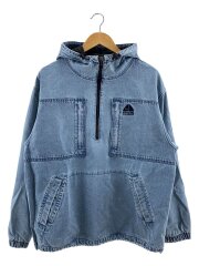 画像：22AW/Denim Pullover/ジャケット/M/コットン/IDG/無地/DN3245-469