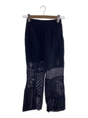 画像：22SS/Patchwork Lace Pants/ボトム/38/コットン/BLK/12210703