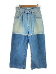 画像：2TONE BAGGY DENIM PANTS/汚し加工/1/コットン/IDG/Jie-23W-PT02