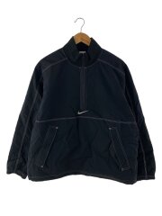 画像：24SS/Ripstop Pullover/ジャケット/M/ナイロン/BLK/無地