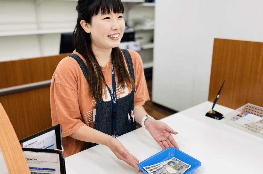 買取成立時の様子