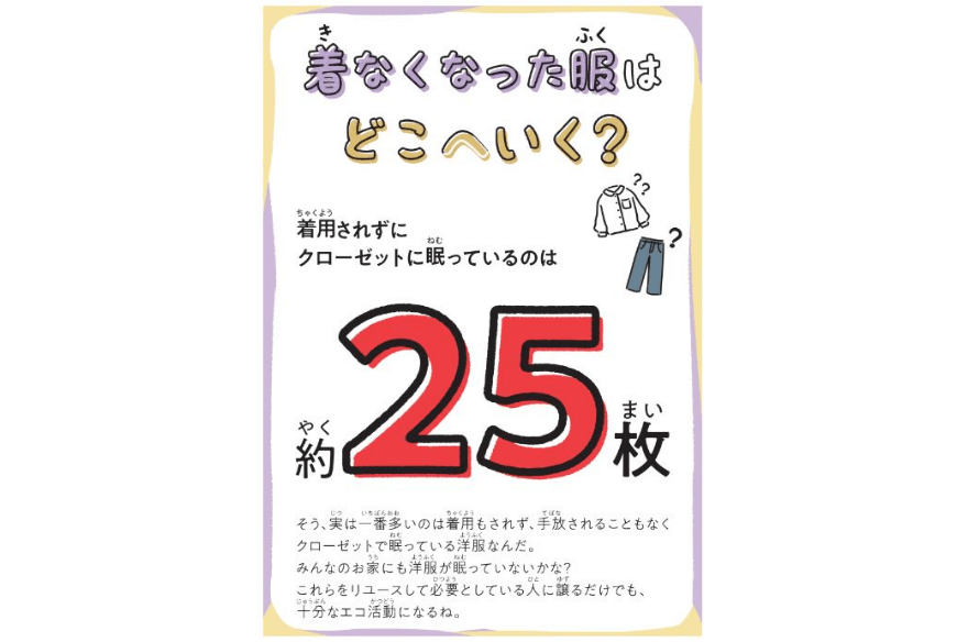 「リユースのレキシ」展示イベントPOP③